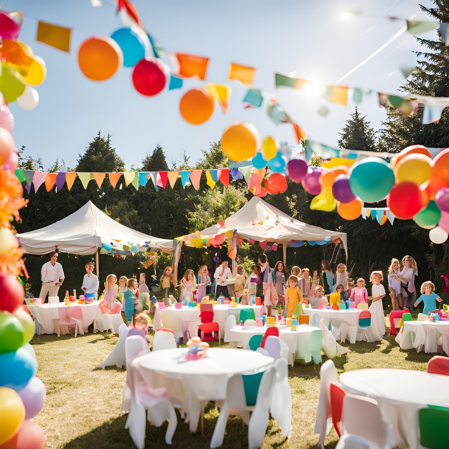 Table and Chair rentals at Kids Party 